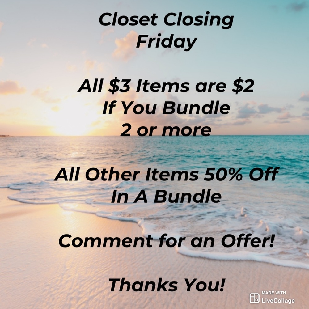 CLOSET CLOSING FRIDAY!!